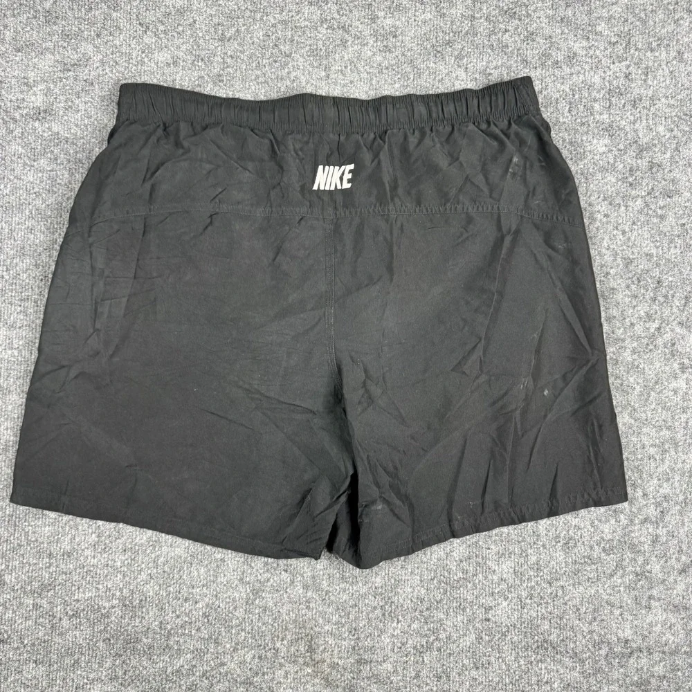 Nike Athletic Shorts Mens Size L Black Running Mesh Lined Gym Pockets Swoosh